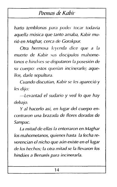 Poemas De Kabir