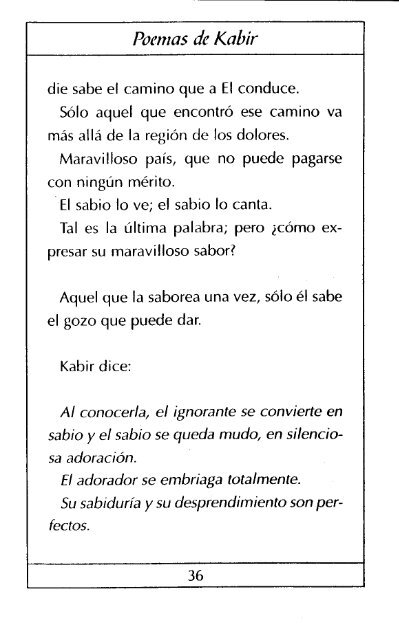 Poemas De Kabir