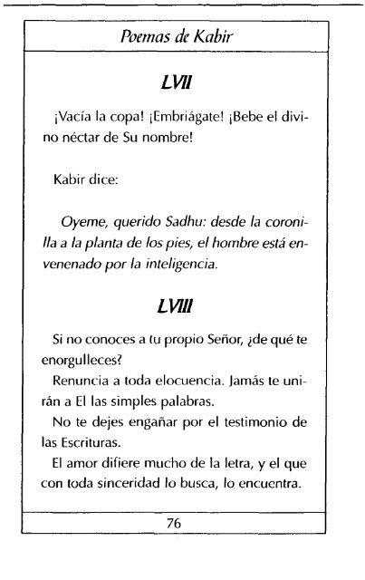 Poemas De Kabir