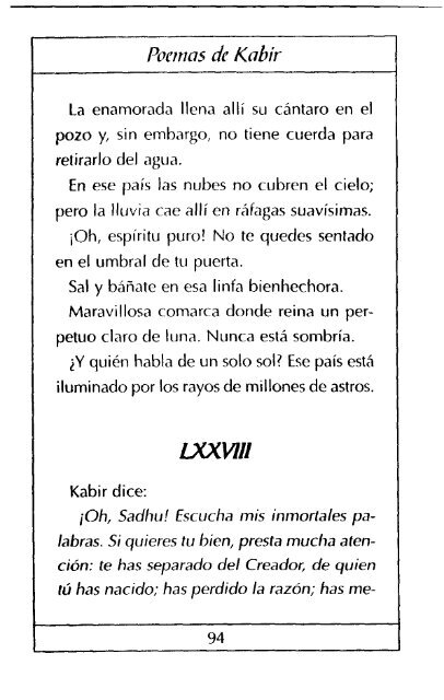 Poemas De Kabir