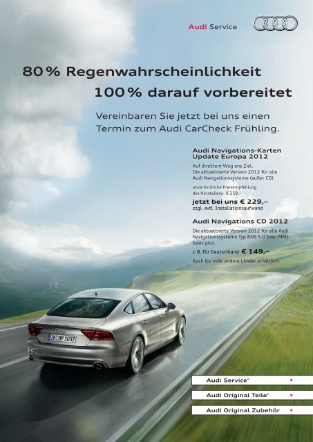 Audi A4 (Typ 8K, ab 2007) - Audi A4 - Audi Originalteile - Audi