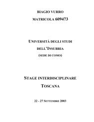 relazione - Dipartimento di Informatica e Comunicazione - Università ...