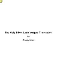 The Holy Bible: Latin Vulgate Translation - Bible Portal