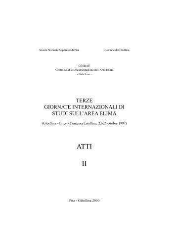 il caso Mokarta - Area Download - Scuola Normale Superiore