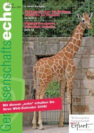 Festwoche zum 50-jährigen Jubiläum im Zoopark ... - 'Erfurt' eG