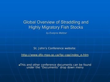 Global Overview of Straddling and Highly Migratory Fish Stocks ...