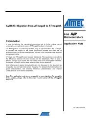 AVR523: Migration from ATmega8 to ATmega8A 8-bit ... - Atmel