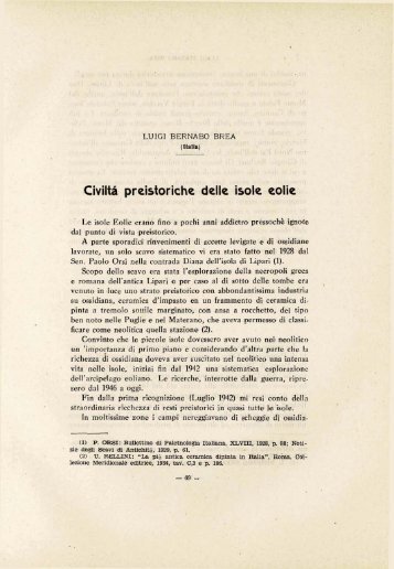 Civiltá preistoriche delle isole eolie