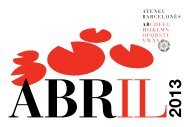 Agenda d'abril (pdf) - Ateneu Barcelonès
