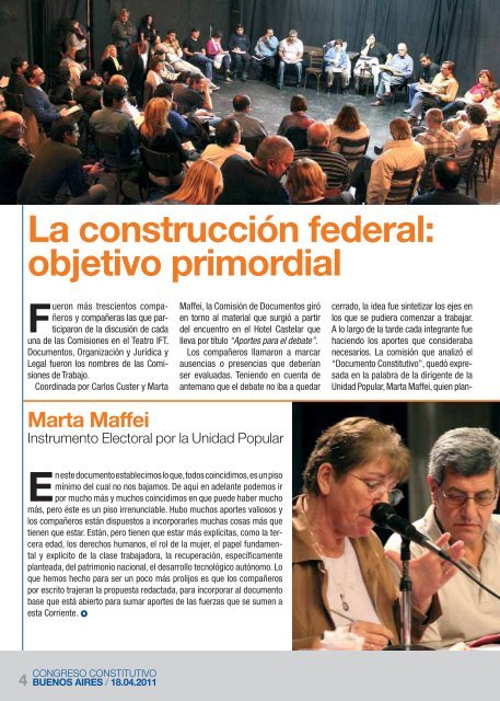 Congreso Constitutivo - Corriente Nacional por la Unidad Popular