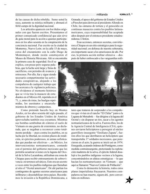 Los orígenes de la mística militante: EZLN - Revista Rebeldía