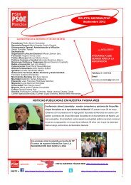NOTICIAS PUBLICADAS EN NUESTRA PÁGINA WEB - PSOE
