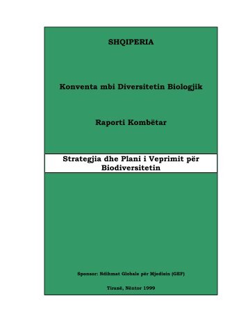 Strategjia dhe Plani i veprimit per biodiversitetin - Ministria e Mjedisit ...