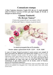 Comunicato stampa Gianna Tuninetti “De Rerum Natura”