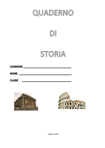 quaderno di storia 5 - Giovanni.mastrorocco.name