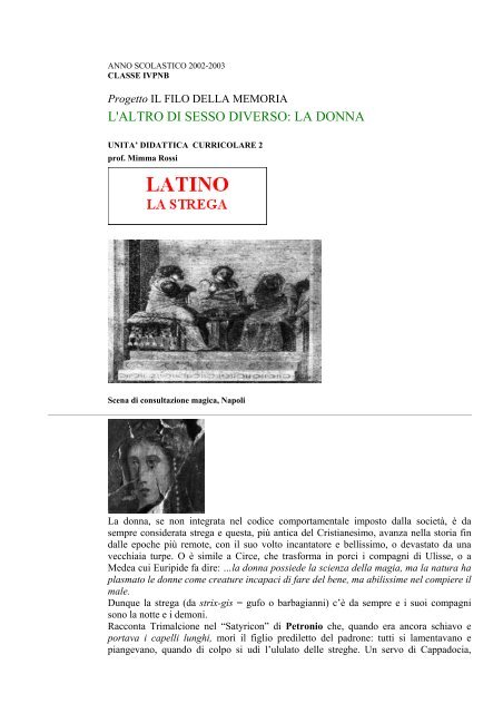 L'ALTRO DI SESSO DIVERSO: LA DONNA - QueenDido.org