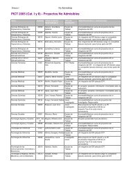 (Temas abiertos) y II (Áreas Prioritarias) (.pdf). - Agencia