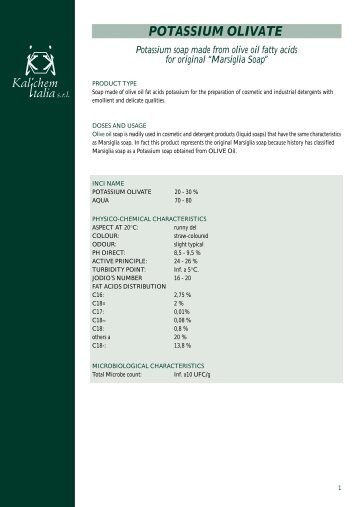 brochure potassium olivate