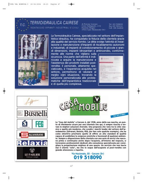 Comune di Carcare - Il Secolo XIX