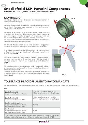 istruzioni_snodi_ita.pdf Apri il file - PAVARINI COMPONENTS Spa