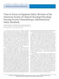 Time to Focus on Inpatient Safety - American Society of Clinical ...