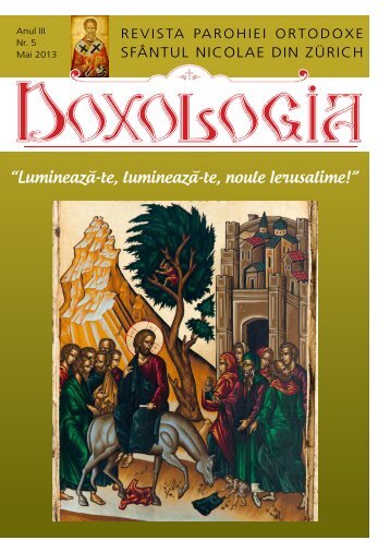 Doxologia - Revista parohiala Nr. 5 - "SFÂNTUL NICOLAE" din ...