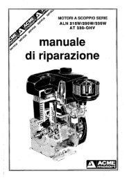 manuale motore ACME ALN 290 330 - centro ricambi troisi snc