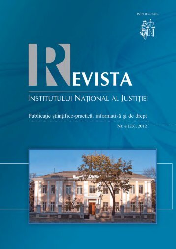 interviul nostru - Institutul Naţional al Justiţiei