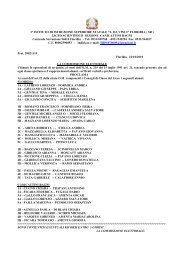 Questi gli esiti - liceo scientifico da vinci floridia