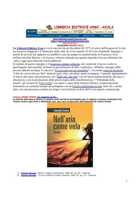 PDF - Libreria Editrice Urso