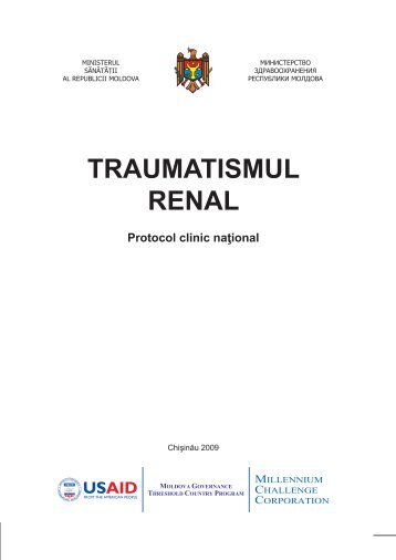 TRAUMATISMUL RENAL Protocol clinic naţional - Ministerul Sănătăţii