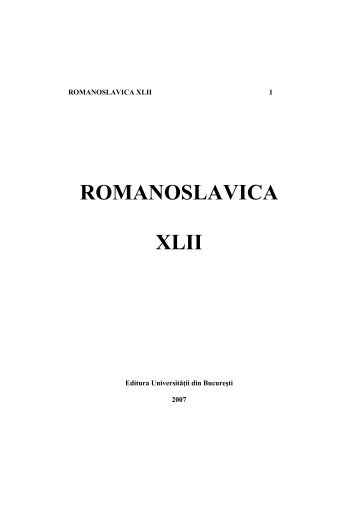 ROMANOSLAVICA XLII