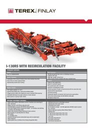 Terex Finlay l-130RS Brochure - Raco Rappresentanze