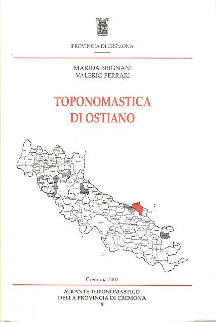 Scarica il numero in pdf - Biblioteca digitale - Provincia di Cremona