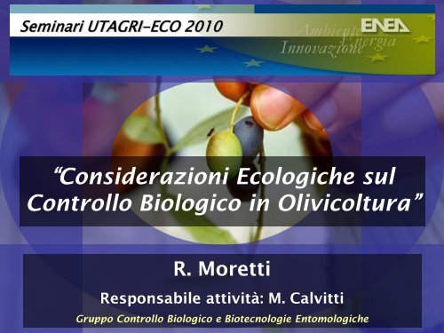 Presentazione Considerazioni ecologiche - ENEA UT-AGRI