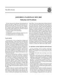 ASSEMBLEA NAZIONALE SIFO 2005 Relazione ... - Bollettino SIFO