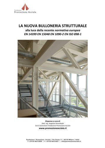 la nuova bulloneria strutturale - Fondazione Promozione Acciaio