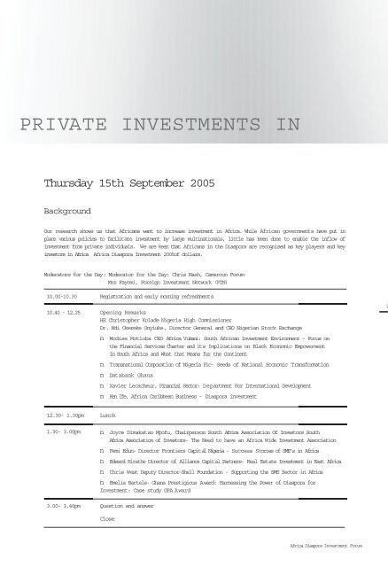 pdf version.qxd - Africa Diaspora Investment Week