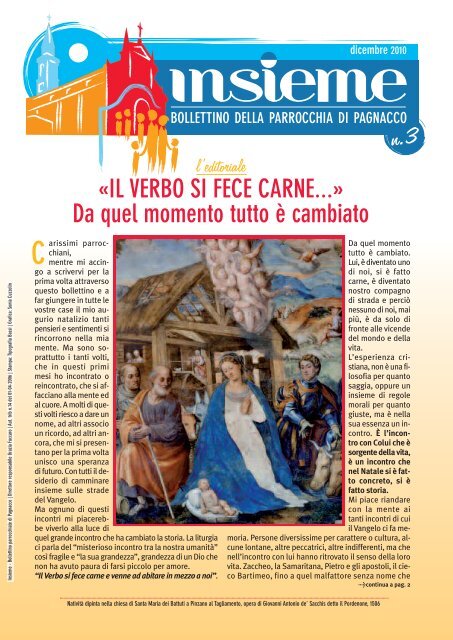 «Il verBo SI FeCe CArNe...» Da quel momento tutto è ... - Webdiocesi