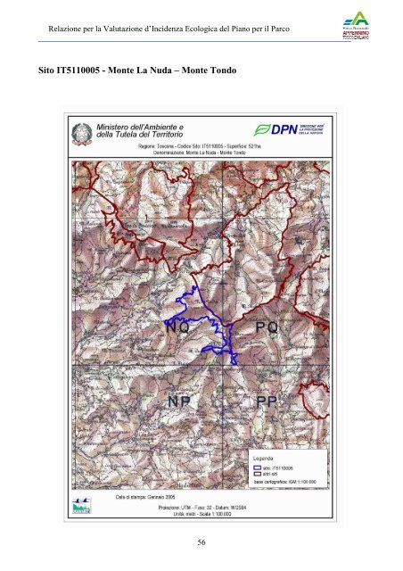 4.Siti della Rete Natura 2000 - Parco Nazionale dell'Appennino ...