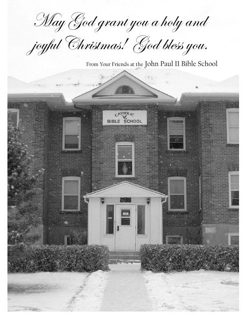 December 2005 (4.5 MB pdf) - John Paul II Bible School