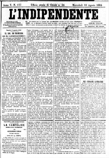 L'INDIPENDENTE - Les Journaux d'Alexandre Dumas