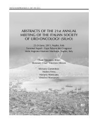 ABSTRACTS OF THE 21st ANNUAL MEETING OF THE ITALIAN ...