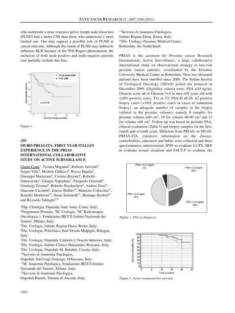 ABSTRACTS OF THE 21st ANNUAL MEETING OF THE ITALIAN ...