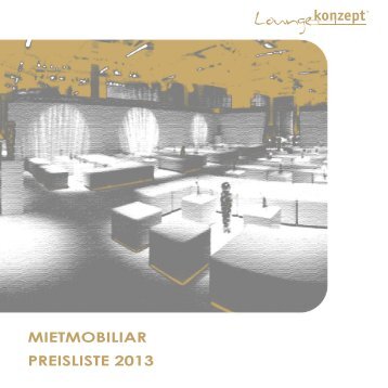 Loungekonzept - MIETMOBILIAR PREISLISTE 2013