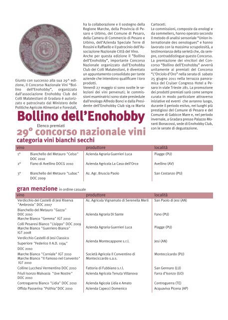 Pesaro 2011 - EnoHobby Club dei Colli Malatestiani