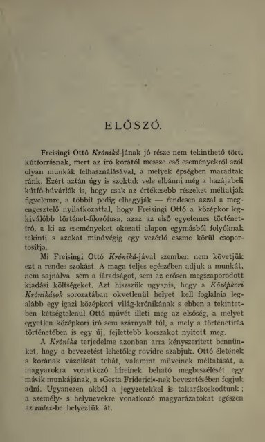 Freisingi Ottó krónikája. Ottonis episcopi Frisingensis ... - MEK