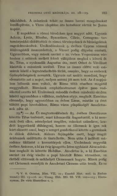 Freisingi Ottó krónikája. Ottonis episcopi Frisingensis ... - MEK