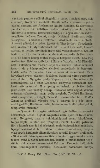 Freisingi Ottó krónikája. Ottonis episcopi Frisingensis ... - MEK