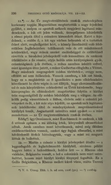 Freisingi Ottó krónikája. Ottonis episcopi Frisingensis ... - MEK